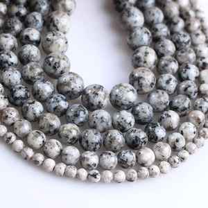 Cuentas Sueltas de Granito Sésamo Natural, Lisas, Multicolores, de Excelente Calidad para la Fabricación de Joyas, Pulseras, Collares y Abalorios DIY - Product Image 4