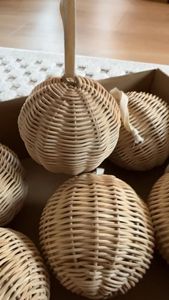 High Quality Bulk Woven Rattan Lighted <b>Christmas</b> <b>Cone</b> <b>Tree</b> Holiday Tabletop Wholesale Supplier - Product Image 2