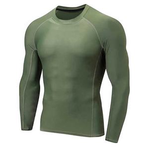 Impreso Digital Compresión Gimnasio Rash Guard Humedad Wicking Spandex Tela Manga corta Entrenamiento largo Culturismo para MMA BJJ - Product Image 5