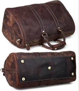 Bolsa de Viaje de Cuero Genuino de Lujo con Gran Capacidad, Bolsa de Fin de Semana para Negocios, Bolsa de Mano para Fin de Semana - Product Image 3