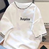 T-shirt en tissu tricoté épais 100 % coton pour homme, personnalisable avec impression DTG sur le devant, coupe décontractée classique, séchage rapide