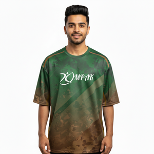เสื้อยืดโอเวอร์ไซส์สไตล์คนเมืองสุดเทรนดี้ พิมพ์ลายแบบซับลิเมชั่น สำหรับผู้ชาย สวมใส่สบายๆ สไตล์สตรีทแวร์ ทรงหลวม ใส่ได้ทุกวัน - Product Image 1