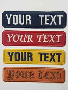 Écussons brodés personnalisés avec n'importe quel texte ou logo, emblèmes durables à coudre, appliques brodées souvenir - Product Image 1