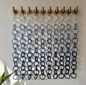 Décoration murale personnalisée en résine époxy de qualité supérieure, forme de cercle à maillons, décoration intérieure, accent décoratif, résine artisanale de luxe - Product Image 2