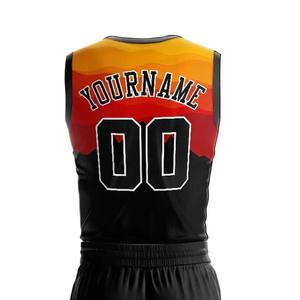 2026 Factory Sale Custom Logo Sublimated Print Plus Size Unisex Basketball Jersey Uniforms Elastic Waist Quick Dry Breathable - Product Image 5
