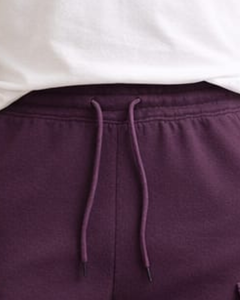 กางเกงขาสั้นคาร์โก้สีม่วงพลัมสำหรับผู้ชาย เอวยางยืด มีเชือกผูก สไตล์ลำลอง สตรีทแวร์ กระเป๋าหลายช่อง กางเกงขาสั้นฤดูร้อน รับทำโลโก้ตามสั่ง ผู้ผลิต OEM - Product Image 2