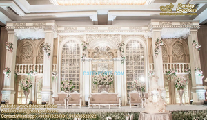 Mariage royal Radha Krishna scène Cum Mandap Radha Krishna scène Cum Mandap Grand Radha Krishna scène pour mariage en gujarati - Product Image 6