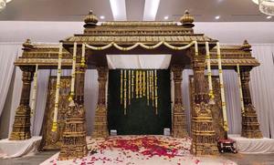 สถานที่จัดงานแต่งงานสุดหรูแบบโมเดิร์นผสมผสานประเพณีดั้งเดิมของอินเดียใต้  แบบมานดาป  ทำจากไฟเบอร์กลาส  ขนาดสั่งทำได้  เหมาะสำหรับงานแต่งงานแบบทามิล - Product Image 3