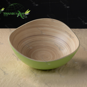 Cuenco de bambú hilado ecológico natural seleccionado a mano para fiestas de comidas familiares clásicas personalizadas de Vietnam - Product Image 2