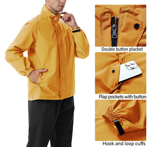 Chaqueta Cortavientos Impermeable Personalizada para Hombre, con Cierre de Cremallera, Capucha, Transpirable y Ligera para Actividades al Aire Libre - Product Image 2