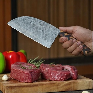 Couteau à découper serbe artisanal A&M Enterprises avec manche en bois tressé et étui en cuir, couteau de survie pour légumes et viande - Product Image 4