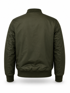 Veste d'hiver pour homme de haute qualité, style streetwear, col montant, séchage rapide, non-tissé, 100% coton, nylon, daim, fermeture éclair, couleur unie - Product Image 2