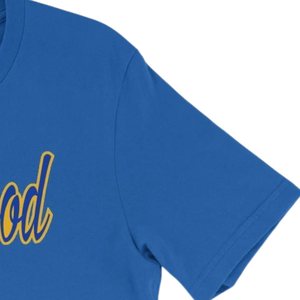 เสื้อยืด Sigma Gamma Rho สีน้ำเงินและสีทองสำหรับผู้หญิง เสื้อยืดชมรมพี่น้องกรีกแบบกำหนดเอง เสื้อยืดลำลองแขนสั้น ขายส่ง OEM ODM - Product Image 4