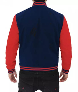 Custom Made Low MOQ Varsity <b>Jacket</b> For <b>Men</b> High Quality Lightweight Baseball <b>Letter</b> <b>Man</b> Varisty <b>Jacket</b> For Unisex - Product Image 4