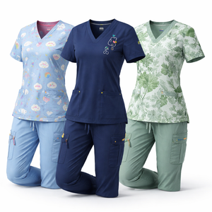 Ensembles de blouses médicales tissées sur mesure en gros - Blouses unisexes 100 % coton pour les professionnels de la santé - Fournisseur direct fabricant OEM - Product Image 3