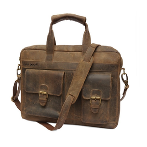 Zipper Closure Leather Laptop <b>Bag</b> Secure Laptop and <b>Document</b> Storage By Manufacturer At Best Price Laptop <b>Bag</b> - Product Image 1
