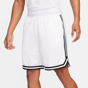 Shorts de basket-ball pour hommes à taille élastique et bande latérale, personnalisables avec logo imprimé, couleur unie, en vente - Product Image 4