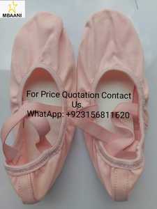 Zapatos de ballet suaves MBAANI para mujer, calzado plano rojo para entrenamiento de baile, parte superior sintética, suela de goma, zapatos de ballet para mujer, zapatos de ballet de cuero - Product Image 4