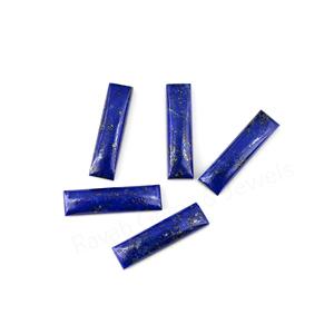 Cabujón de Piedra Preciosa Natural de Lapislázuli Rectangular de 6x23mm, con Acabado Pulido, para Hacer Colgantes de Plata, Superventas - Product Image 2