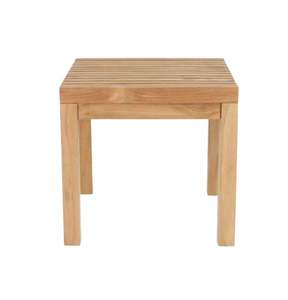 Solid Teak <b>Garden</b> Chair Wooden Outdoor <b>Stool</b> Side Seat Waterproof Eco-Friendly Durable - Product Image 3