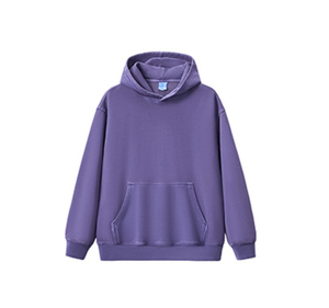Sweat-shirt à capuche beige pour homme, coupe ample, en coton French Terry, décontracté, avec poche, pour l'automne - Product Image 2