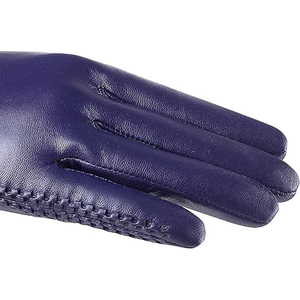 Mens Fashion Leather Driving <b>Gloves</b> With Cashmere Lining And Touchscreen Design For Winter Commuting - Product Image 2