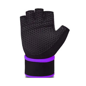Gants de sport en cuir personnalisés OEM pour la musculation, gants de fitness pour hommes et femmes, gants d'entraînement demi-doigts en maille - Product Image 1