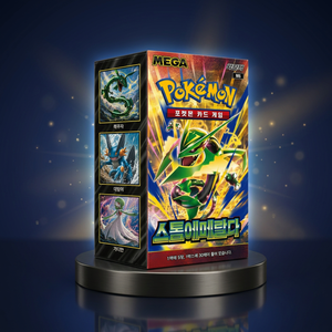 กล่องบูสเตอร์การ์ดโปเกมอน MEGA M6 Storm Emerald 30 ซอง ฉบับเกาหลี ของสะสม แนวโน้มการสะสม ป้องกันการเสียหาย นำหน้ากระแส - Product Image 5