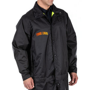 Chaqueta y pantalones impermeables reflectantes de alta visibilidad, ropa de seguridad para lluvia para trabajadores de carreteras, ropa de trabajo para control de tráfico - Product Image 2