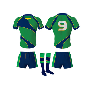 Uniforme de Rugby Personalizado OEM ODM para Adultos Unisex, Transpirable, 100% Poliéster, Tela de 240g, MOQ Bajo, Nuevo - Product Image 1