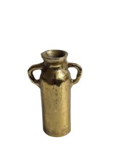 Decor Gold Aluminium Flower Vase with Dual Handles Hammered Metal <b>Mini</b> Decorative Accent for Dining <b>Table</b> Shelf & Home Decor - Product Image 5