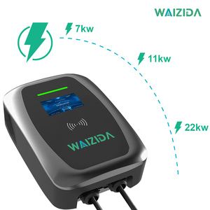 Borne de recharge murale pour véhicules électriques 7 kW avec équilibrage dynamique de la charge, Type 2, pour la recharge domestique en Europe - Product Image 2