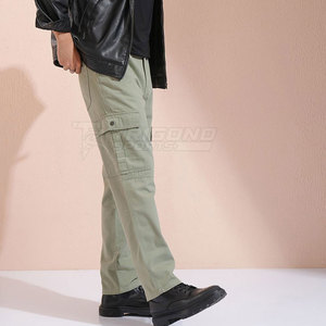 <b>Stretch</b> Lightweight Casual <b>Cargo</b> <b>Pant</b> with 100% Cotton Breathable Fabric for Easy Movement and Comfortable Daily Activities - Product Image 4
