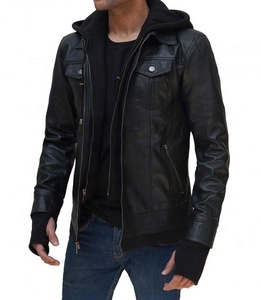 Chaqueta de Cuero para Hombre, Diseño Único, Última Moda, Servicio OEM, Alta Calidad, Resistente al Viento e Impermeable, Color Personalizado - Product Image 4