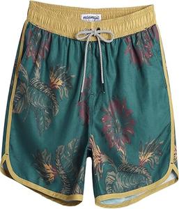 กางเกงว่ายน้ำผู้ชายคุณภาพสูง ยืดหยุ่นได้ แห้งเร็ว ลายพิมพ์ทั่วตัว สีสันตามสั่ง พร้อมเชือกผูกเอวแบบยืดหยุ่น - Product Image 1