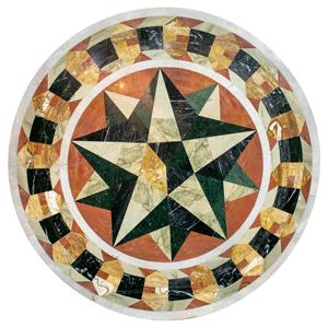 Tablero de Mesa de Centro Pietra Dura con Incrustaciones de Piedras Preciosas - Product Image 3
