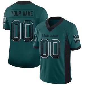 Wholesale Direct OMMIZ INDUSTRY Custom <b>Silver</b> White-Black <b>Mesh</b> Authentic Football Jersey - Product Image 3