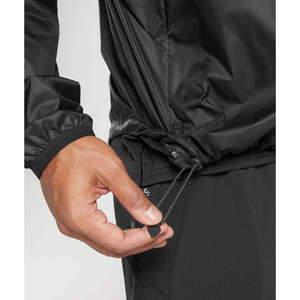 Premium Men’s <b>Black</b> Hooded Windbreaker <b>Jacket</b> Full Zip Lightweight Outdoor <b>Sports</b> <b>Jacket</b> With Elastic Cuffs - Product Image 5