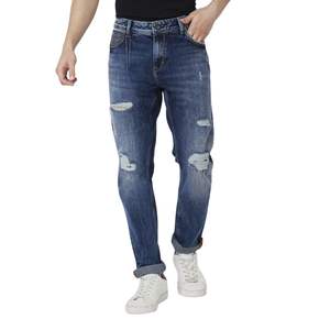 กางเกงยีนส์ผู้ชายทรงคลาสสิค สไตล์ลำลอง ผ้าเดนิมยืด ทรงเข้ารูป ขาตรง ลุคแฟชั่น ซักล้างได้ ใส่ได้ทุกวัน รับผลิตแบบ OEM ODM - Product Image 6