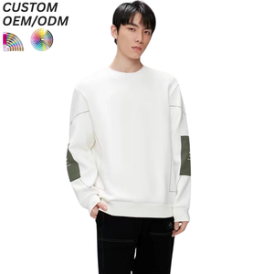 Sudadera de Algodón para Hombre, Estilo Pullover, Color Sólido, Tacto Suave, Ropa Casual para Estar en Casa, Logotipo Personalizado, Soporte OEM ODM para Marca - Product Image 4