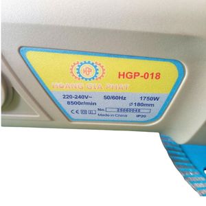 Meuleuse à béton industrielle portable haute puissance SF 180 mm 1700 W 8500 tr/min, polisseuse électrique à déclenchement pour préparation des surfaces murales et de sols - Product Image 5