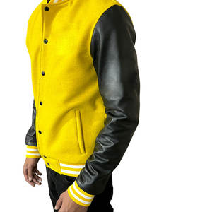 Achetez les vestes en laine pour hommes les plus vendues, vestes universitaires personnalisées avec logo, tailles plus grandes, tissu d'hiver, lettres Varsity pour étudiants - Product Image 4