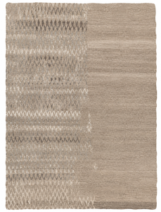 Tapis contemporain beige taupe neutre très vendu, tapis texturé abstrait pour salon et hôtel, tapis géométrique patchwork - Product Image 5