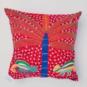 ปลอกหมอนปักมือ: ของตกแต่งบ้านมาดากัสการ์ - Product Image 1