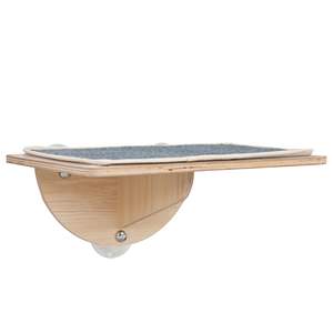 Percha para ventana de gato interior con ventosas fuertes, fieltro extraíble, dos modos de instalación, hamaca/cama para mascotas de estilo Natural - Product Image 3