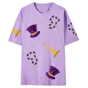 Camisetas de Moda de Alta Calidad Personalizadas 100% Algodón Brillante, Transpirables y de Secado Rápido con Pedrería para Mujer - Product Image 3