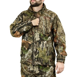 Men's Full Sleeve Camouflage Hunting Jacket Soft <b>Shell</b> Breathable Polyester Autumn Wear - Product Image 1