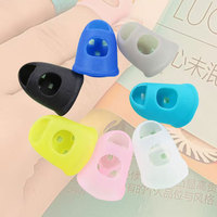 Soft Silicone Guitar Finger Protectors Anti-Pain Breathable Anti-Slip Beginner String Instrument Practice 10 Pcs