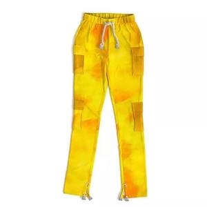 Professional Men's Custom Top Quality Casual Outdoor <b>Flared</b> Jogger Track Pants Splatter Men's Stacked Sweatpants for Men - Product Image 4