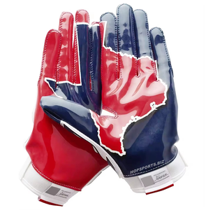 Custom Logo American Football Gloves Grip-Enhanced Receiver Gloves | Youth & Adult Sizes | OEM ODM Manufacturer Football Gloves - Product Image 6
